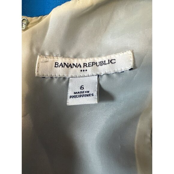 Banana Republic Sleeveless Sheath Dress W/ Scoop Neckline & Back Zipper Size 6 - Picture 5 of 8